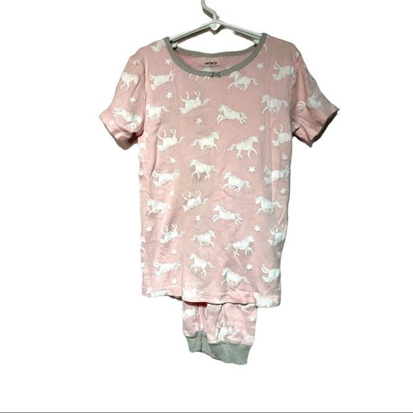 Carter’s Pajama Bundle Size 12 One Long Sleeve and One Short Sleeve Set - Picture 2 of 9